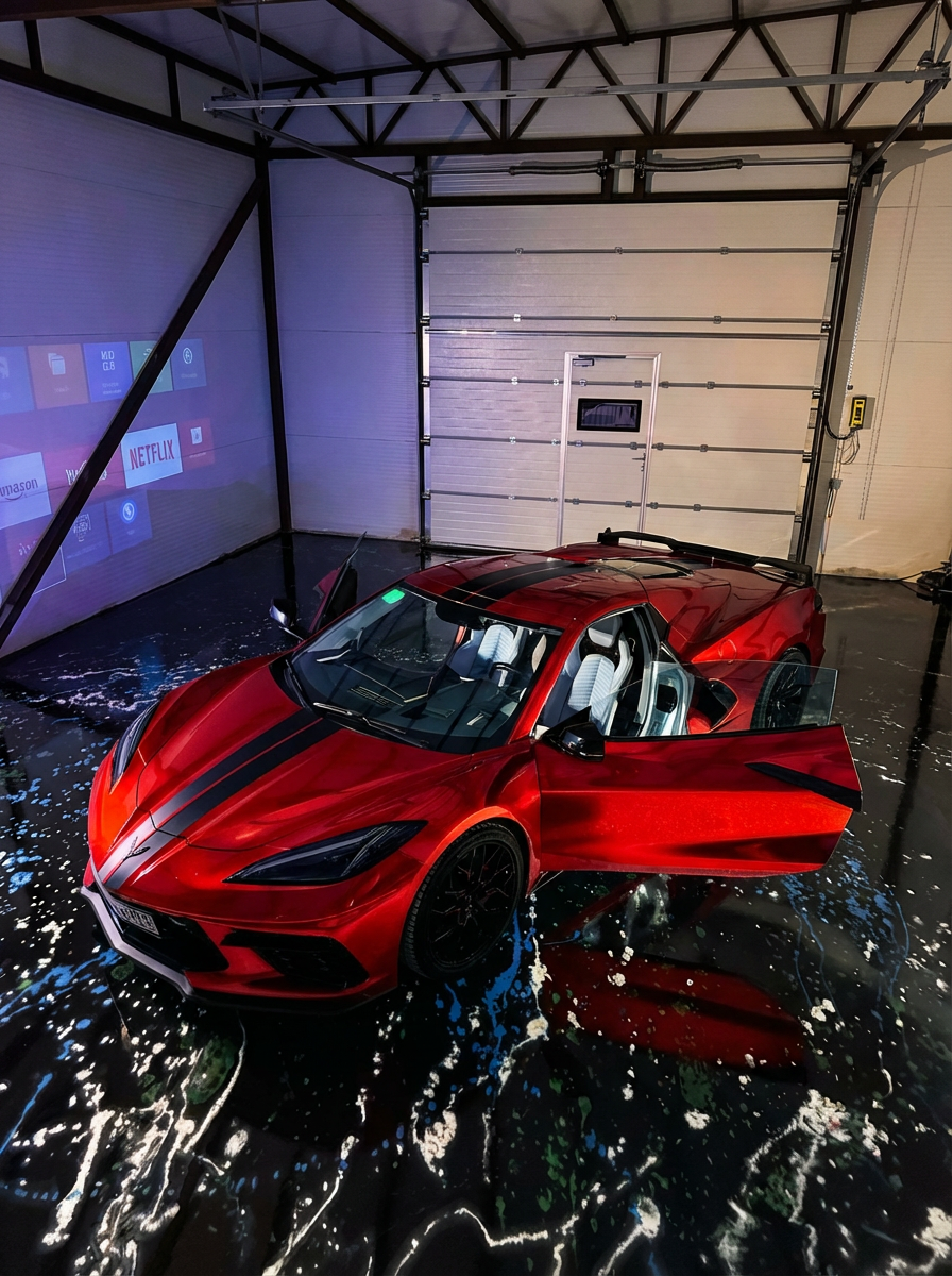 Спорткар в студии HP Тюнинг» width=